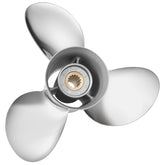 Oppgradert OEM rustfritt stål påhengsmotor propell passer til Honda-motorer 60-130 hk 15 spline tenner, høyre, 3 blader